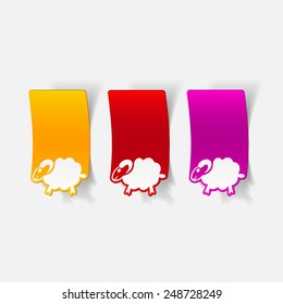 realistic design element: sheep