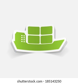 realistic design element: ship