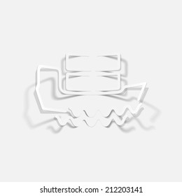 realistic design element: ship
