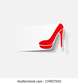 realistic design element: shoe