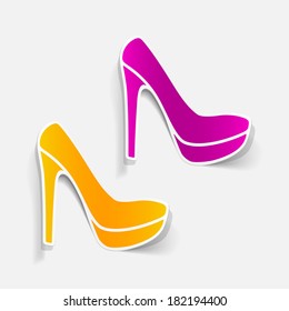 realistic design element: shoe