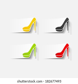 realistic design element: shoe
