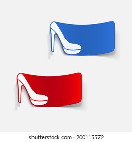 realistic design element: shoe