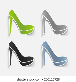 realistic design element: shoe
