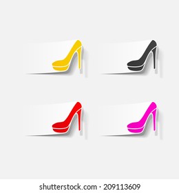 realistic design element: shoe