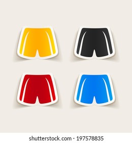 realistic design element: shorts