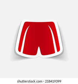 realistic design element: shorts