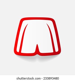 realistic design element: shorts