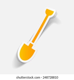 realistic design element: shovel