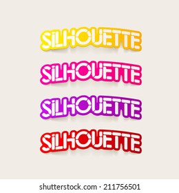 realistic design element: silhouette