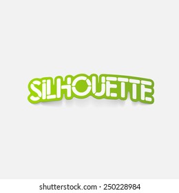 realistic design element: silhouette - Shutterstock ID 250228984