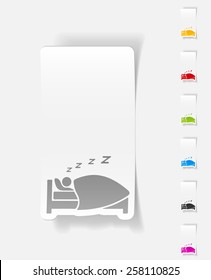 realistic design element. sleep