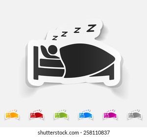 realistic design element. sleep