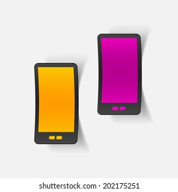 realistic design element: smartphone