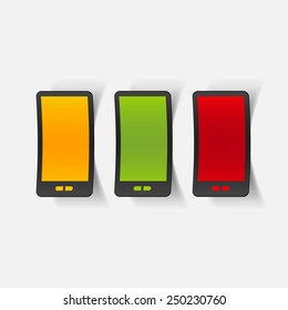 realistic design element: smartphone