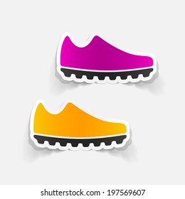 realistic design element: sneakers