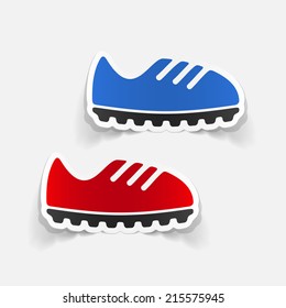 realistic design element: sneakers