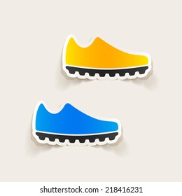 realistic design element: sneakers