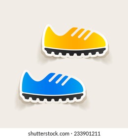 realistic design element: sneakers