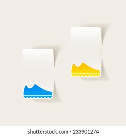 realistic design element: sneakers