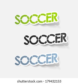 realistic design element: soccer