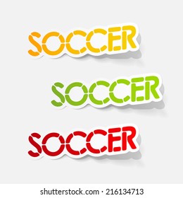 realistic design element: soccer