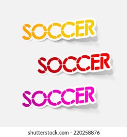 realistic design element: soccer
