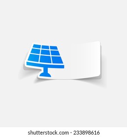 realistic design element: solar battery