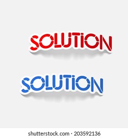 realistic design element: solution
