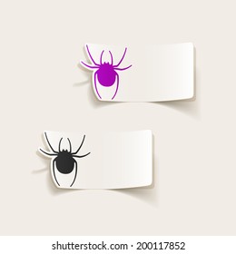 realistic design element: spider