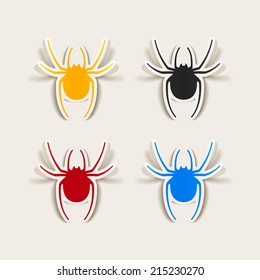realistic design element: spider