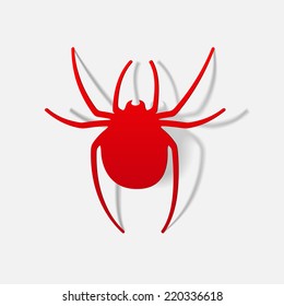 realistic design element: spider