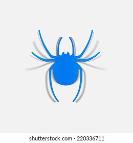 realistic design element: spider