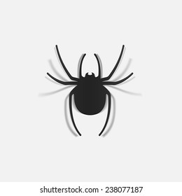 realistic design element: spider
