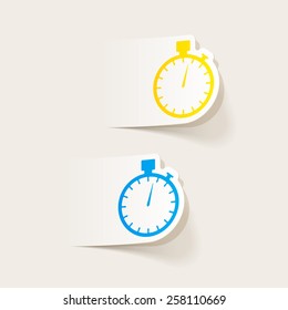 realistic design element. stopwatch