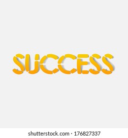 realistic design element: success