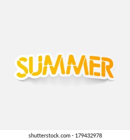 realistic design element: summer
