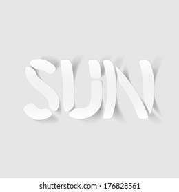 realistic design element: sun
