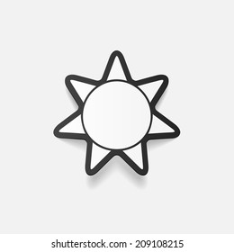 realistic design element: sun