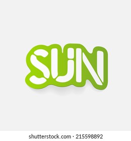 realistic design element: sun