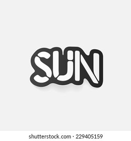 realistic design element: sun