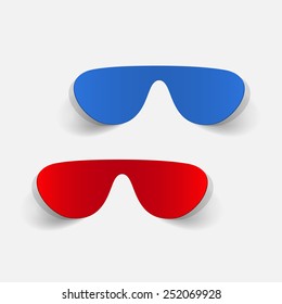 realistic design element: sunglasses