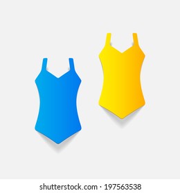 realistic design element: swimsuit