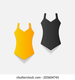 realistic design element: swimsuit