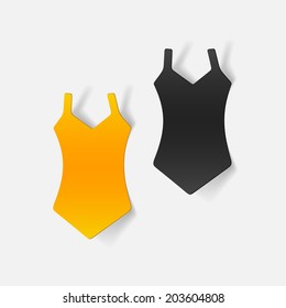 realistic design element: swimsuit
