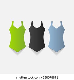 realistic design element: swimsuit