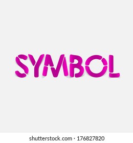 realistic design element: symbol