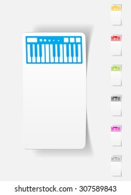realistic design element. synthesizer