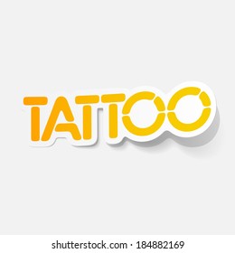 realistic design element: tattoo