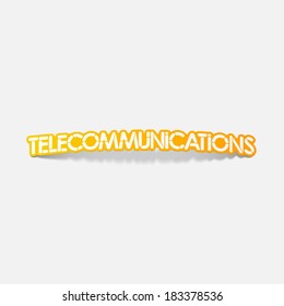 realistic design element: telecommunications